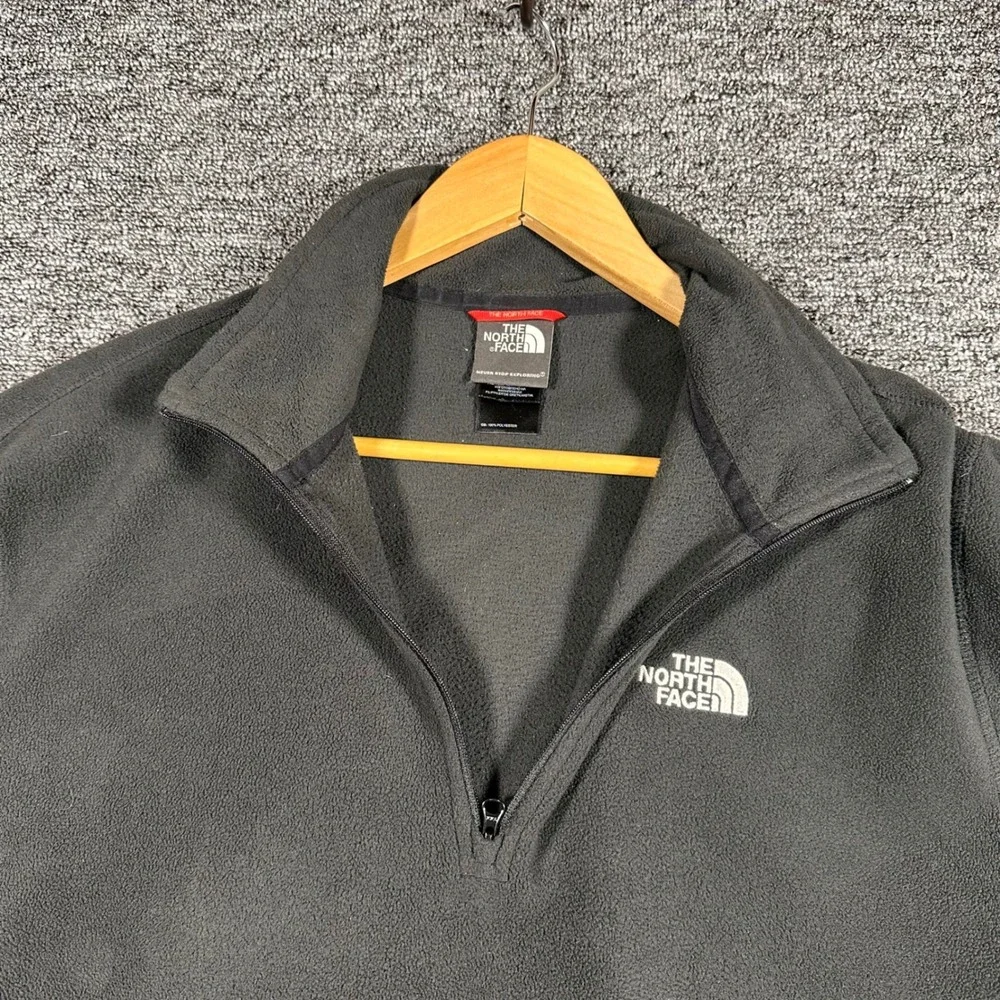 The North Face Mens TKA 100 Glacier Quarter Zip‎ Fleece Pullover Black Large L